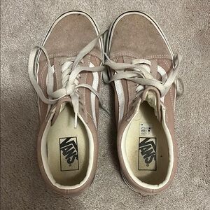 Vans Rose Gold Suede Shoes/Sneakers